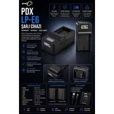 Pdx Canon Lp-E6 Şarj Cihazı | Kompakt | Güvenli Kullanım