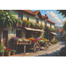 Nova Puzzle 1000 Parçalı Yapboz Puzzle - Çiçekli Sokak - 41199