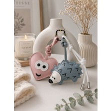 Hediye Filesi 3 Lü Set Cute Forest Friends Charm Set – Çanta & Anahtarlık Aksesuarı  - Kedili Kanca