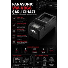 Pdx Panasonic Vw-Vbg6 Şarj Cihazı | Stabil Şarj | Panasonic Uyumlu