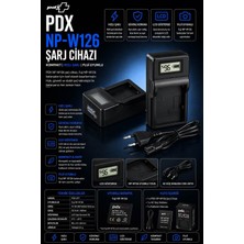 Pdx Fuji NP-W126 Şarj Cihazı | Kompakt | Fuji Uyumlu