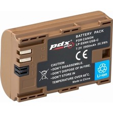 Pdx Canon LP-E6NH Usb-C Batarya | Hızlı Şarj | Yeni Nesil
