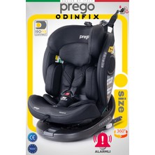 Prego Odinfix Alarmlı 360 Derece Dönebilen -0-36 kg -I-Size Belgeli - Top Tetherlı Oto Koltuğu