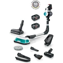 Bosch Islak Kuru 2 Sı 1 Arada 18V Çift Bataryalı Premium Aqua Şarjlı Dikey Süpürge Yüksek Performans, Şık Tasarım 