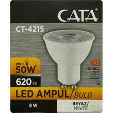Cata CT-4215 Çanak LED Ampul 8W 620 Lm 6500K Beyaz