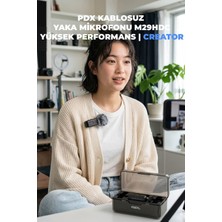 Pdx Kablosuz Yaka Mikrofonu M29HDC | Yüksek Performans | Creator