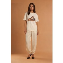 Pulchrani Parlak Jogger Pantolon