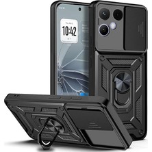 Gpack Tecno Pova Curve 2  Kılıf Sürgülü Vega Pars Siyah
