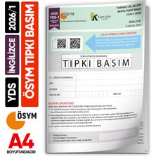 İnformal Yayınları Yds Ingilizce 2026/1 Yabancı Dil Sınavı Ösym Tıpkı Basım Çıkmış Soru Deneme Kitapçığı (E-Yds Uygun)