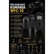 Pdx Kablosuz Kumanda Wfc-10 | Canon Uyumlu | Uzaktan Çekim