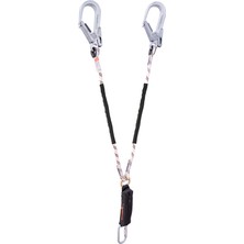 Kaya Safety Çift Kol Şok Emici Braided Lanyard-E-3 B K-4A/K-2
