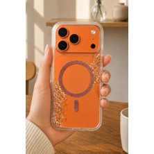 3gen Case iPhone 17 Pro Max Uyumlu Glitter Kristal Simli Wireless Kablosuz Şarj Destekli Lüks Sert Silikon Kılıf