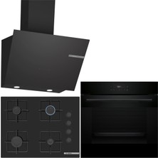 Bosch Siyah Ankastre Set HJG852YB0T-POP7C6P30O-DWK66PJ60T