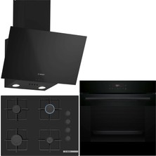 Bosch Siyah Ankastre Set HJG852YB0T-POP7C6P30O-DWK63PJ60T