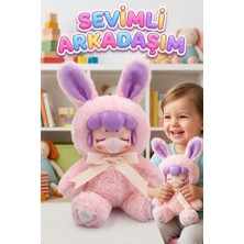 Farbu Oyuncak Nansi Figür Bebek - 17 cm Peluş Kostümlü Emzikli Arkadaşım Kurdeleli Oyuncak Bebek