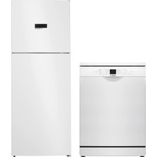 Bosch 2'li Beyaz Eşya Seti KDN55XWE0N-SMS26DW00T
