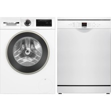 Bosch 2'li Beyaz Eşya Seti WGA25202TR-SMS26DW00T / Çamaşır Makinesi-Bulaşık Makinesi