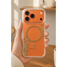 3gen Case iPhone 17 Pro Uyumlu Glitter Kristal Simli Wireless Kablosuz Şarj Destekli Lüks Sert Silikon Kılıf