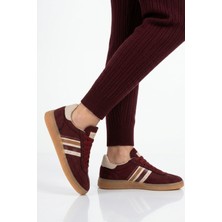 Grijak Bordo Bağcıklı Esnek Unisex Spor Ayakkabı 015 G
