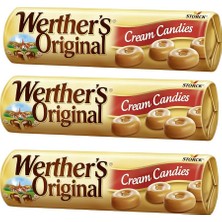 Werther's Original Cream Candies Klasik Tereyağlı Karamel Şeker 50 gr x 3 Adet