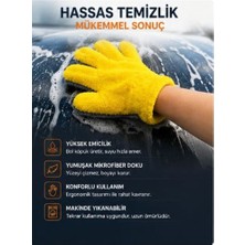 Caraks Araba Yıkama Eldiveni Havlulu Model Temizleme Oto Bakım ve Yıkama Eldiveni 1 Adet