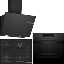 Bosch Siyah Ankastre Set HJG852YT0T-POP7C6P30O-DWK66PJ60T