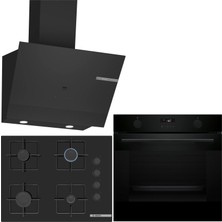Bosch Siyah Ankastre Set HUA736EA0T-POP7C6P30O-DWK67PJ60T