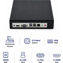 Grandstarr BXK i5-3.Nesil/8gb RAM/120GB SSD Endüstriyel Mini PC - Box PC