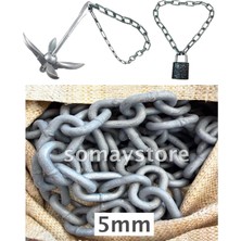 Goldsea Marine Galvanizli Normal Baklalı Zincir 5mm 3 Metre