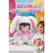 Farbu Oyuncak Nansi Figür Bebek - 17 cm Peluş Emzikli Kurdeleli Sevimli Arkadaşım Peluş Kostümlü Oyuncak Bebek
