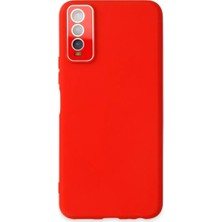 Uslucan Alışveriş Vivo Y11S Kılıf Lansman Glass Kapak - Kırmızı