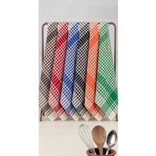 Vivesta Home Pötikareli 6’lı Alman Peçetesi Mutfak Havlusu Kurulama Bezi Beslenme Örtüsü Dekoratif 50X70 cm