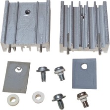 Devre Dünyası 2 Adet TO220 Soğutucu Seti 30X27X10MM Radyatör Izolatör Boncuk M3 Vida Alüminyum Transistör Entegre Mosfet Soğutucu