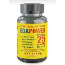 Peak Pharma Eca Power 60KAPSÜL Termojenik Enerji ve Antrenman Desteği