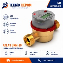 Arventec Atlas EH20 Sıcak Su Sayacı 3/4 İnç DN20