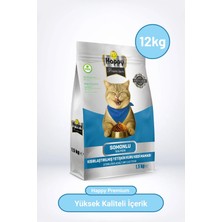Happy Kısırlaştırılmış Somonlu Kuru Kedi Maması 12 kg