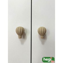 Çocuk Odası Kulpları - Sıcak Hava Balonu Kulp Açık Kahve (Tekli)