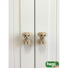 Çocuk Odası Kulpları - Köpek Kulp Örgü Desen (Tekli)