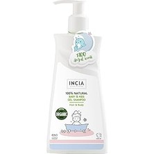 Uravas Store INCIA%100 Doğal Organik Sertifikalı Bebek ve Çocuk Jel Şampuanı Saç Vücut Lavanta Konak Önleyici 35