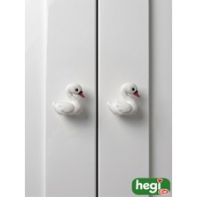 Çocuk Odası Kulpları - Kuğu Kulp Örgü Desen (Tekli)