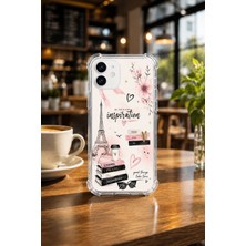 Powerfox Iphone 11 Uyumlu Cute Eyfel Baskılı Sevimli Telefon Kılıfı MK01A