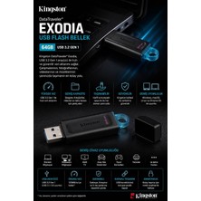 Pdx Kingston Datatraveler Exodia USB Flash Bellek 64GB | USB 3.2