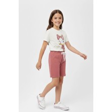 New Kids Daisy Baskı Kız Çocuk Şortlu Takım