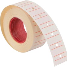 tanex (12 * 21 mm) çizgili flo beyaz  etiketi (ruloda 800 etiket)