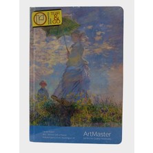 Gıpta Art Master Defter Kareli Iplik Dikişli Sert Kapak 120 Yaprak Ajanda 17X24 cm -   Woman With A Parasol Sanatçı Claude Monet (1875) Müze National Gallery Of Art, Washington Şemsiyeli Kadın