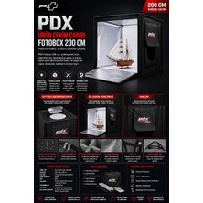 Pdx Ürün Çekim Çadırı | Fotobox 200 cm | Işıksız Çekim Çadırı