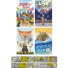 Timaş Çocuk Sezer Ortadağ 4 Kitap Set / Fıstık Gibi Hayat + Liya ve Düş Fırçası + Hayal Orkestrası + Arkadaşım Hoşça Kal + Özel Cetvel