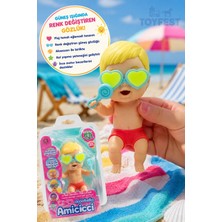 Toyfest Cicciobello Amicicci Plaj Zamanı Erkek Bebek Renk Değiştiren Kalp Gözlüklü 18.50 cm