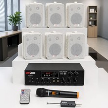 Lastvoice Large Plus Paket-5 Hoparlör ve Anfi Anons Ses Sistemi Seti