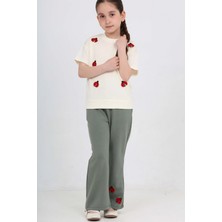 Modanino Kız Çocuk Uğur Böceği Baskılı Alt-Üst Takım 4-9 Yaş 12668BLT